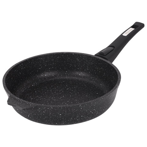 Набор посуды (сковорода 26 см, кастрюля 5 л, ковш 1,7 л, 2 съемных ручки, 2 крышки), МЕЧТА "Гранит Black", 001802