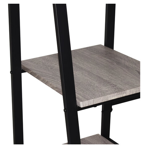 Стол на металлокаркасе BRABIX "LOFT CD-006", 1200х500х730 мм, 2 полки, цвет дуб антик, 641225