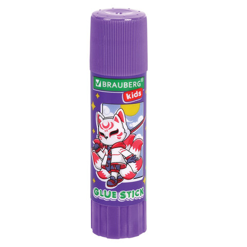 Клей-карандаш "Anime" 9 г, ВЫГОДНАЯ УПАКОВКА, BRAUBERG KIDS, 3 штуки на блистере, 272471