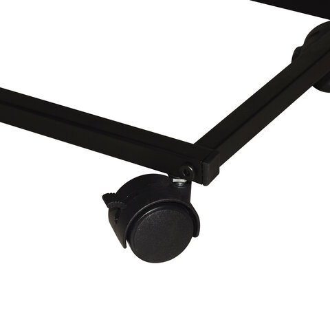 Стол журнальный BRABIX "LOFT CT-001", 450х250х680 мм, на колёсах, металлический каркас, цвет дуб антик, 641860