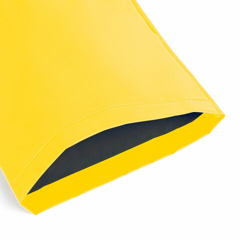 Дождевик-куртка желтая на кнопках С КАРМАНАМИ, виниловая, размер 50-56, рост 170-185, ГРАНДМАСТЕР, 610939