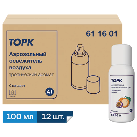 Сменный баллон 100 мл Tellus/TORK (Система АF1) СТАНДАРТ, тропический аромат, 611601