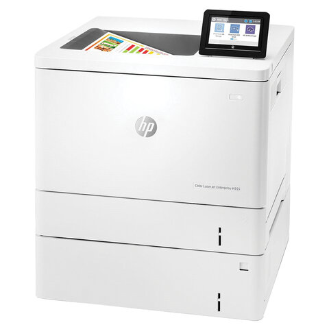 Принтер лазерный ЦВЕТНОЙ HP Color LaserJet M555x, А4, 38 стр./мин., 80000 стр./мес., ДУПЛЕКС, Wi-Fi, сетевая карта, 7ZU79A