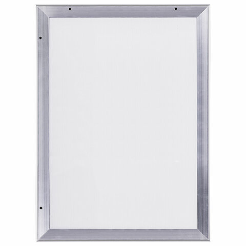 Рамка настенная с "клик"-профилем А3 (297х420 мм), алюминиевый профиль, BRAUBERG "Extra", 238221