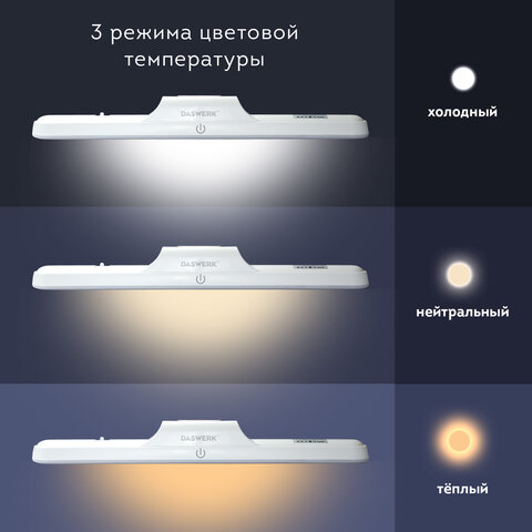 Подвесная лампа светильник портативная, с магнитным креплением, LED, 3 Вт, белый, DASWERK (ДАСВЕРК), 238329