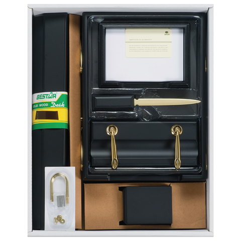 Набор подарочный настольный BESTAR "Ares" из дерева, 7 предметов, цвет "черное дерево", 236354