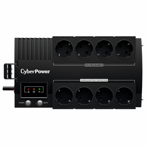 Источник бесперебойного питания CYBERPOWER BS650E, 650 VA (390 W), 8 евророзеток