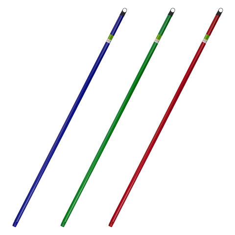 Черенок рукоятка 120 см, еврорезьба, дерево + пленка (ЭВКАЛИПТ), d=2,2 см, ассорти, ЛЮБАША, 700889