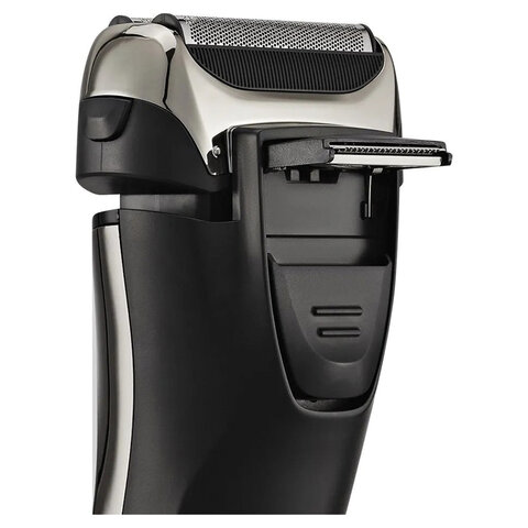 Электробритва сетчатая KITFORT KT-4138, 2 в 1, бритва-триммер, аккумулятор, сухое бритье, серебристая
