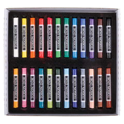 Пастель мягкая художественная KOH-I-NOOR "Toison D'or", 24 цвета, круглое сечение, 8514024005KS