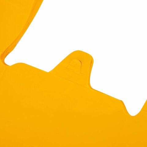 Пакет "майка" КОМПЛЕКТ 100 штук, 38+20х70, ПНД желтый, 25 мкм, LAIMA, 700791