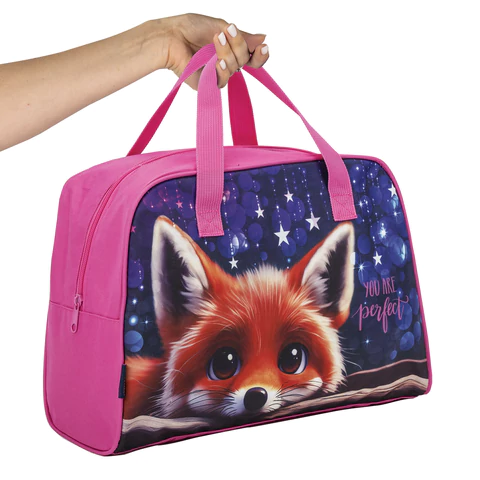 Сумка для занятий BRAUBERG с ручками, 35x25x15 см, "Cute fox", 272379