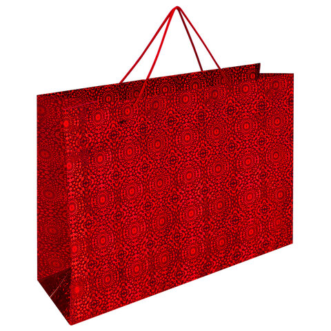 Пакет подарочный (1 шт.) 53x16x38 см, "BIG SIZE", голография, ассорти 3 цвета, ЗОЛОТАЯ СКАЗКА, 609730