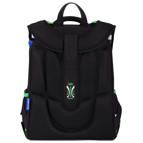 Ранец BRAUBERG PREMIUM, 2 отделения, с брелоком, "Digital spider", LED-ЛАМПОЧКИ, 38х29х16 см, 273101