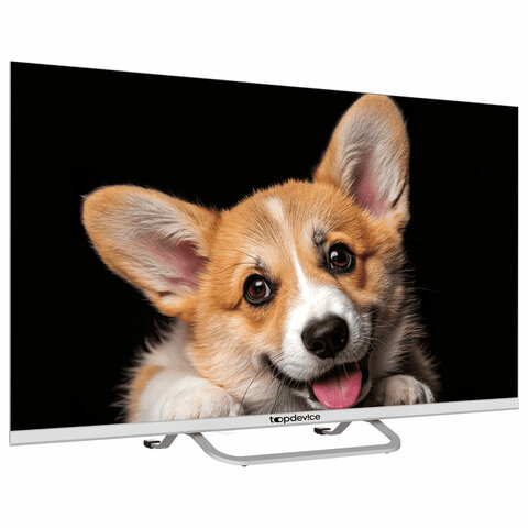 Телевизор TOPDEVICE TDTV32CS03H_WE, 32'' (80 см), 1366x768, HD, 16:9, SmartTV, Wi-Fi, Bluetooth, белый