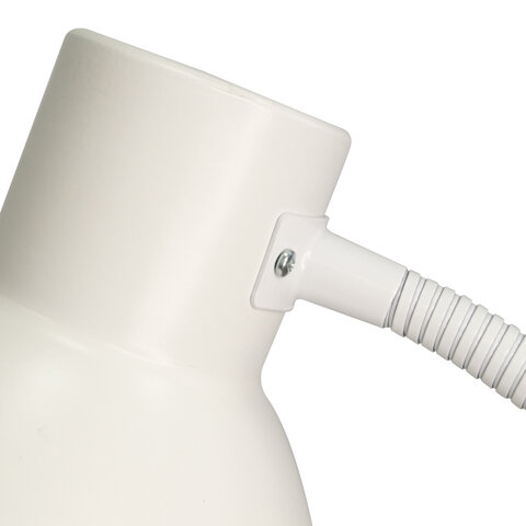Настольная лампа светильник "Лира" на прищепке, цоколь E27, 40 Вт, белый матовый