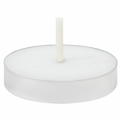 Свечи чайные Standard, до 3,5 часов горения, вес 9 г, КОМПЛЕКТ 50 шт., в гильзе, LAIMA, 609197