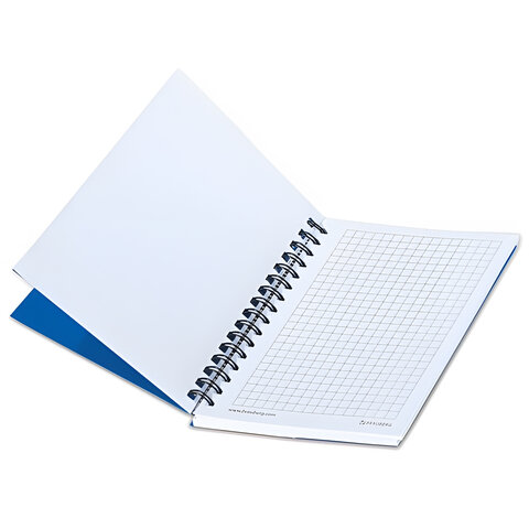 Блокнот МАЛЫЙ ФОРМАТ А6 105х145 мм, 80 л., гребень, пластик, клетка, BRAUBERG, "Офисный", 125399