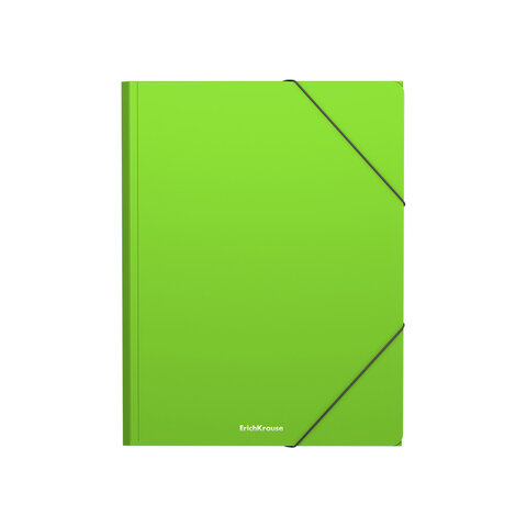 Папка на резинках ERICH KRAUSE "Matt Neon", до 300 листов, ассорти, 600 мкм, 50388