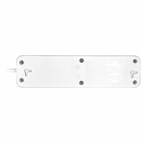 Удлинитель сетевой SONNEN PSW-303, 3 розетки c заземлением, выключатель 10 А, 3 м, белый, 513660