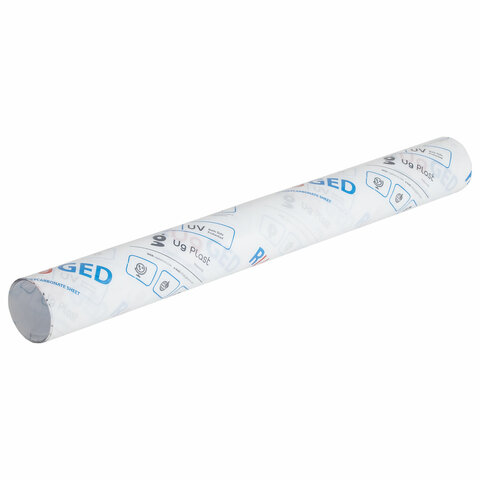 Коврик защитный напольный BRABIX, поликарбонат, 90х120 см, глянец, толщина 0,8 мм, рулон в коробе, 608711, 1008091200