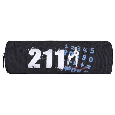 Пенал ЮНЛАНДИЯ ЮНИОР, 1 отделение, полиэстер, "Maths", 20х6х4 см, 273808