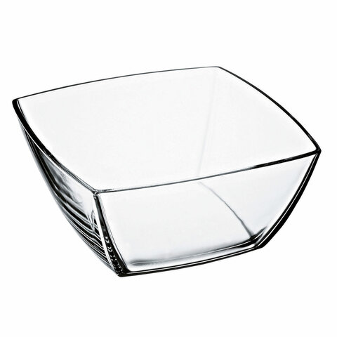 Салатник большой квадратный глубокий, 240 мм, стекло, PASABAHCE "ТОКИО", фирменная подарочная упаковка, 53076