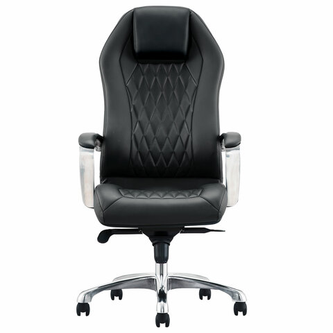 Кресло BRABIX PREMIUM "Aurus EX-705", мультиблок, алюминий, экокожа, черное, 532928