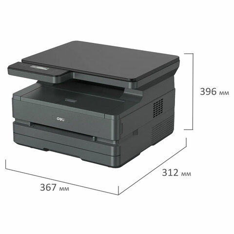 МФУ лазерное DELI M3100DN "3 в 1", A4, 31 стр./мин., 30000 стр./мес, ДУПЛЕКС, сетевая карта