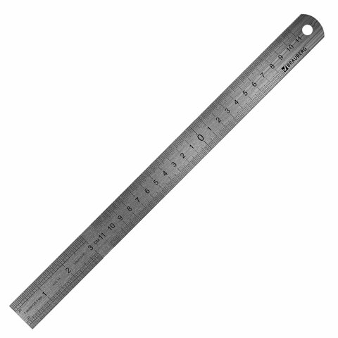 Линейки металлические КОМПЛЕКТ 3 шт. (15, 20, 30 см), BRAUBERG, 210811