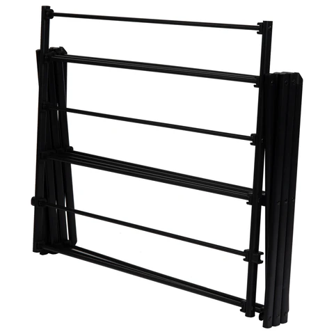 Сушилка напольная МИНИ для белья раскладная, 6 уровней, 10 метров, LAIMA HOME LADDER BLACK, 700473