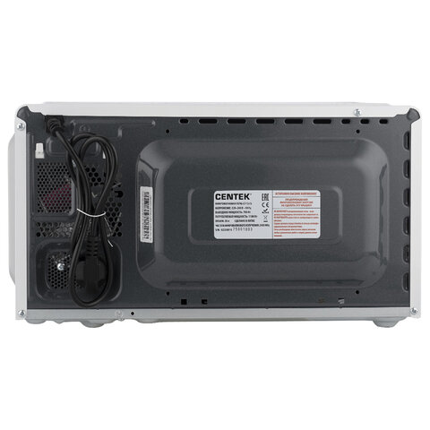 Микроволновая печь CENTEK CT-1575, объем 20 л, мощность 700 Вт, механическое управление, белая, CT-1575 White