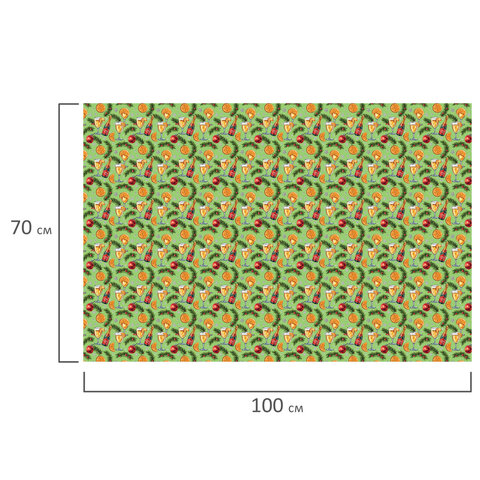 Бумага упаковочная новогодняя "Веселый Новый Год", 70х100 см, 10 дизайнов ассорти, ЗОЛОТАЯ СКАЗКА, 592563