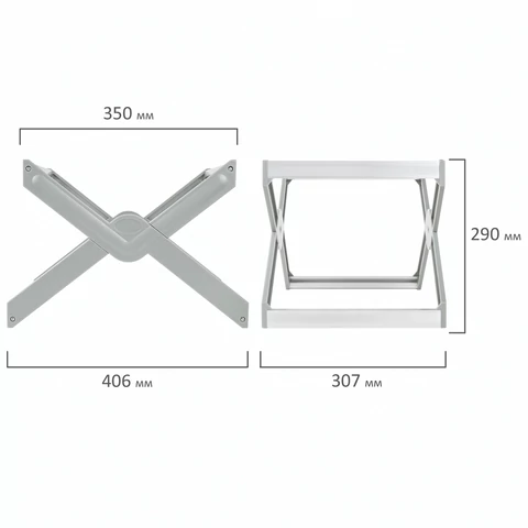 Подставка для подвесных папок STAFF, до 50 папок А4 / Foolscap, 406х307х290 мм, серая, 270939