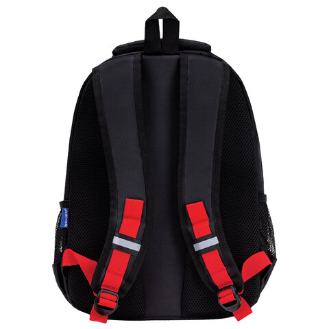 Рюкзак BRAUBERG FORCE, 2 отделения, 5 карманов, "Bright red", 39х28х17 см, 273154