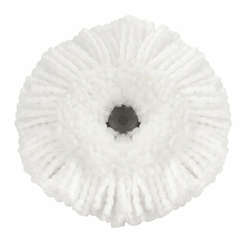 Швабра для наборов для уборки с круглой насадкой из микрофибры, черенок 130 см, LAIMA, 606745