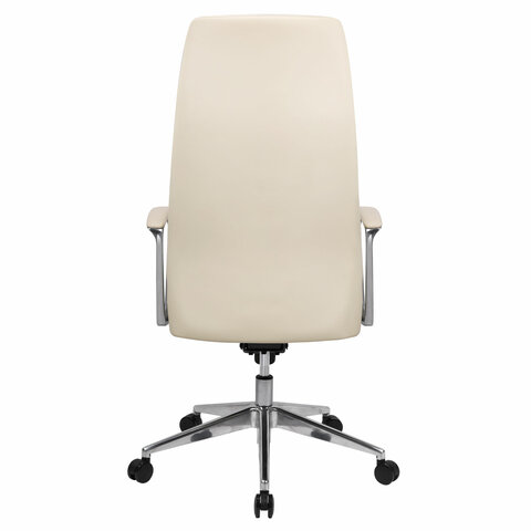 Кресло BRABIX PREMIUM "Adept EX-752", синхромеханизм, алюминий, экокожа, бежевое, 532931