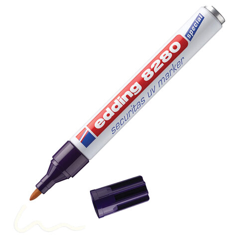 Маркер ультрафиолетовый EDDING 8280, круглый наконечник 1,5-3 мм, E-8280