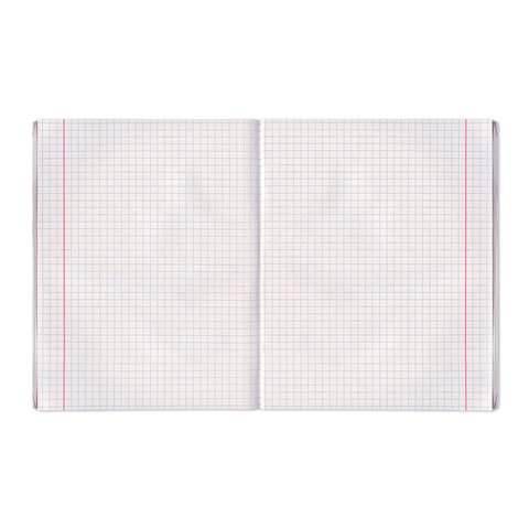 Тетрадь бумвинил, А5, 48 л., скоба, офсет №2 ЭКОНОМ, клетка, с полями, STAFF, ЗЕЛЕНЫЙ, 403412