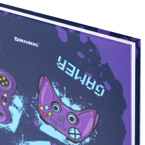 Дневник 5-11 класс 48 л., твердый, BRAUBERG, глянцевая ламинация, с подсказом, "GAMER", 106629