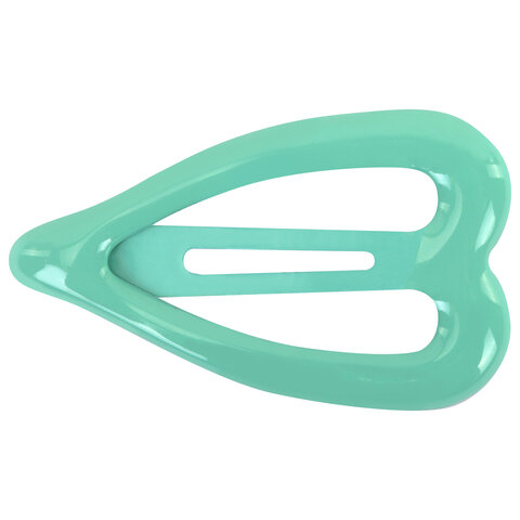 Заколки для волос НАБОР 4 шт., 3,5 см, клик-клак, сердечки, глянцевый, разные цвета, MONTE VITA (МОНТЕ ВИТА), 457082