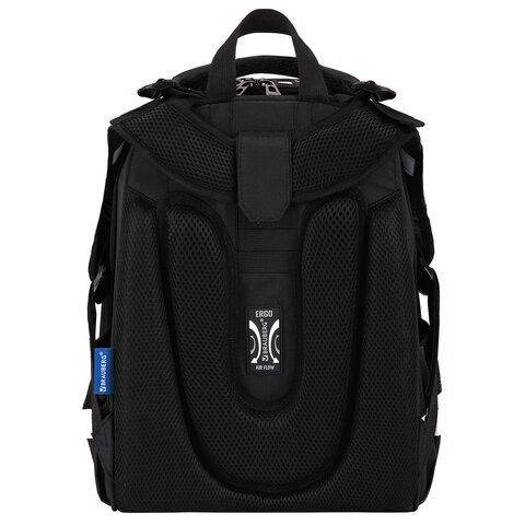 Ранец BRAUBERG SHINY, 2 отделения, с брелком, Scary dino, СВЕТЯЩИЙСЯ РИСУНОК, 38х28х14 см, 273143