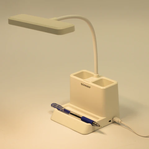 Настольная лампа / светильник беспроводная SONNEN PT-302, органайзер, USB, LED, 3 Вт, 3 режима, 238783