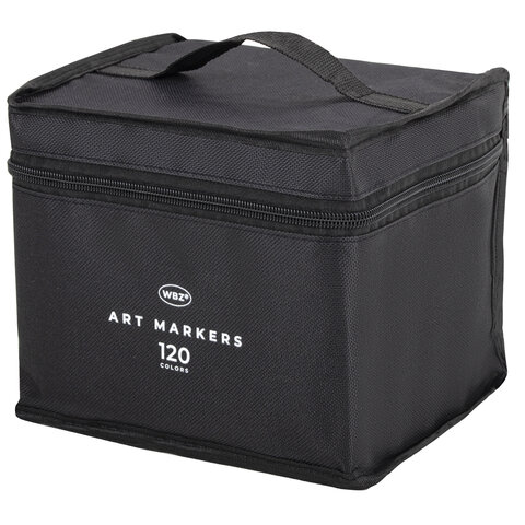 Маркеры для скетчинга двусторонние, НАБОР 120 шт., текстильный чехол, WBZ (ВБЗ), 152576