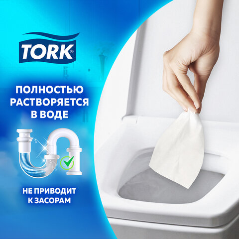Бумага туалетная 170 метров, TORK (Система T2) PREMIUM, КОМПЛЕКТ 12 рулонов, 2-слойная, белая, 120243
