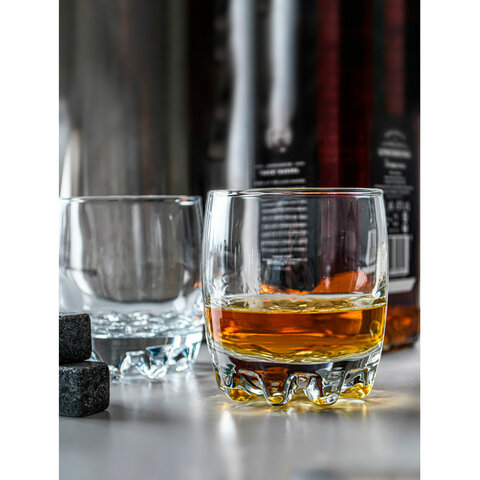 Стакан низкий, 200 мл, КОМПЛЕКТ 6 штук, стекло, PASABAHCE "СИЛЬВАНА", фирменная подарочная упаковка, 42414