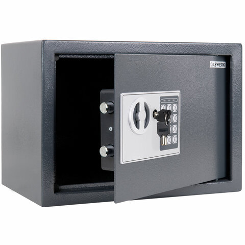Сейф мебельный DASWERK (ДАСВЕРК) SC-250EL (250х350х250 мм), электронный замок, графит, 291343