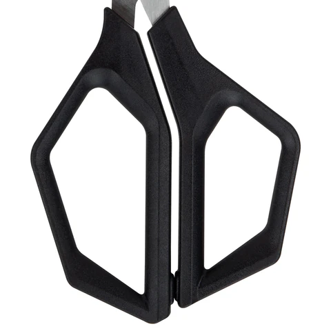 Ножницы BRAUBERG "Super black" 220 мм, черные, 3-сторонняя заточка, ручки из ABS-пластика, 238855