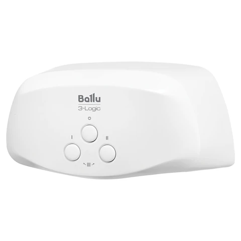 Водонагреватель проточный электрический BALLU 3-Logic TS, ненапорный, 5,5 кВт, 3,1 л/м, кран + душ, НС-1588893