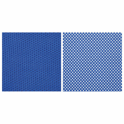 Кресло офисное МЕТТА "SU-B-8" пластик, ткань-сетка, сиденье мягкое, синее